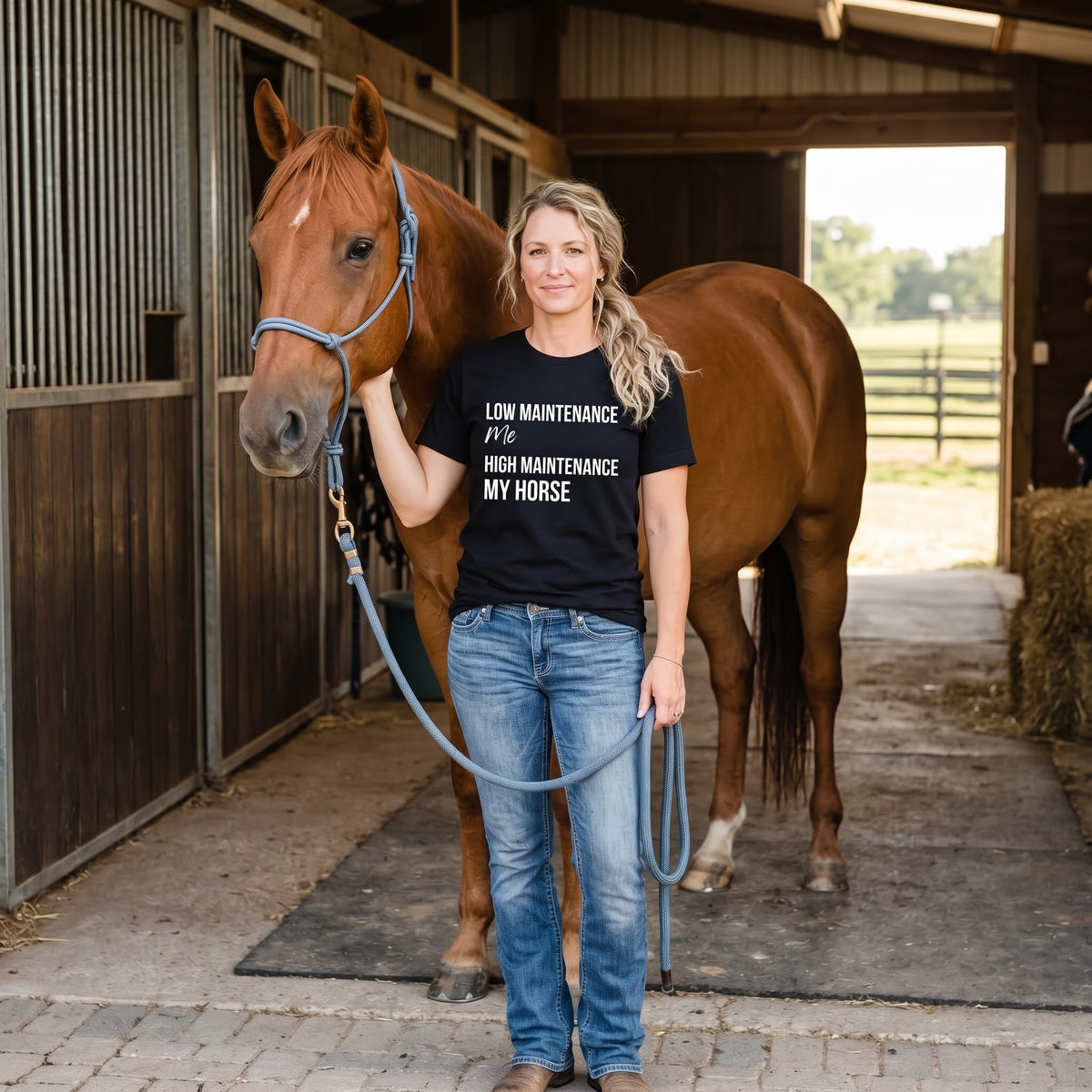 Low Maintenance Human, High Maintenance Horse TShirt