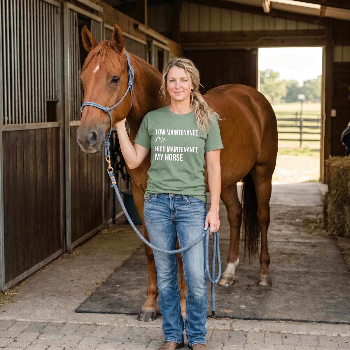 Low Maintenance Human, High Maintenance Horse TShirt